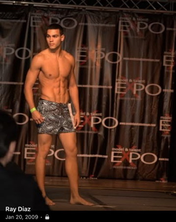 Ray Diaz on stage at the Model and Talent Expo in January 2009